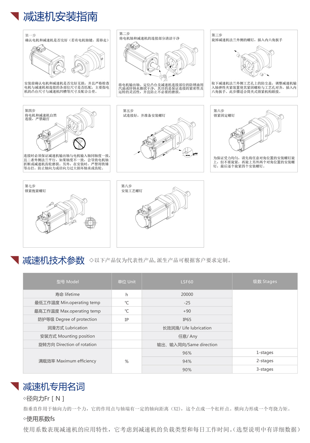 减速机参数